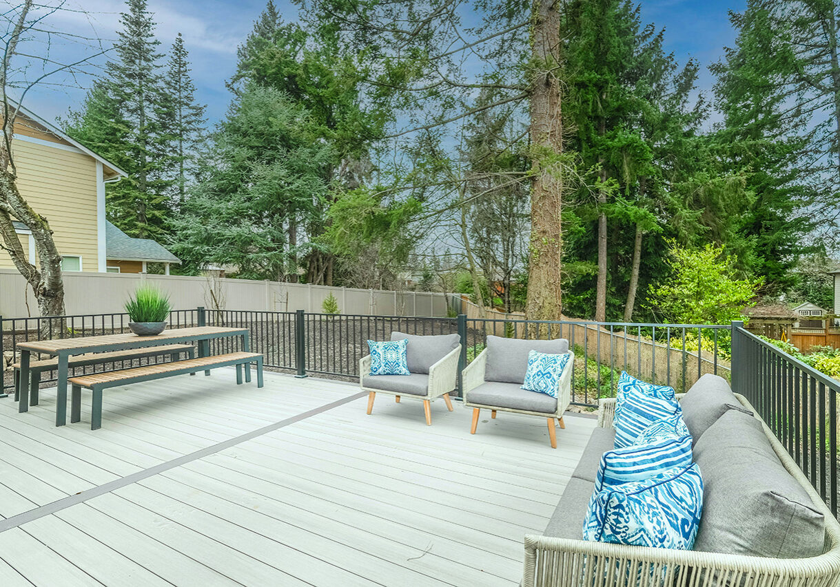 Terrasse gereinigt